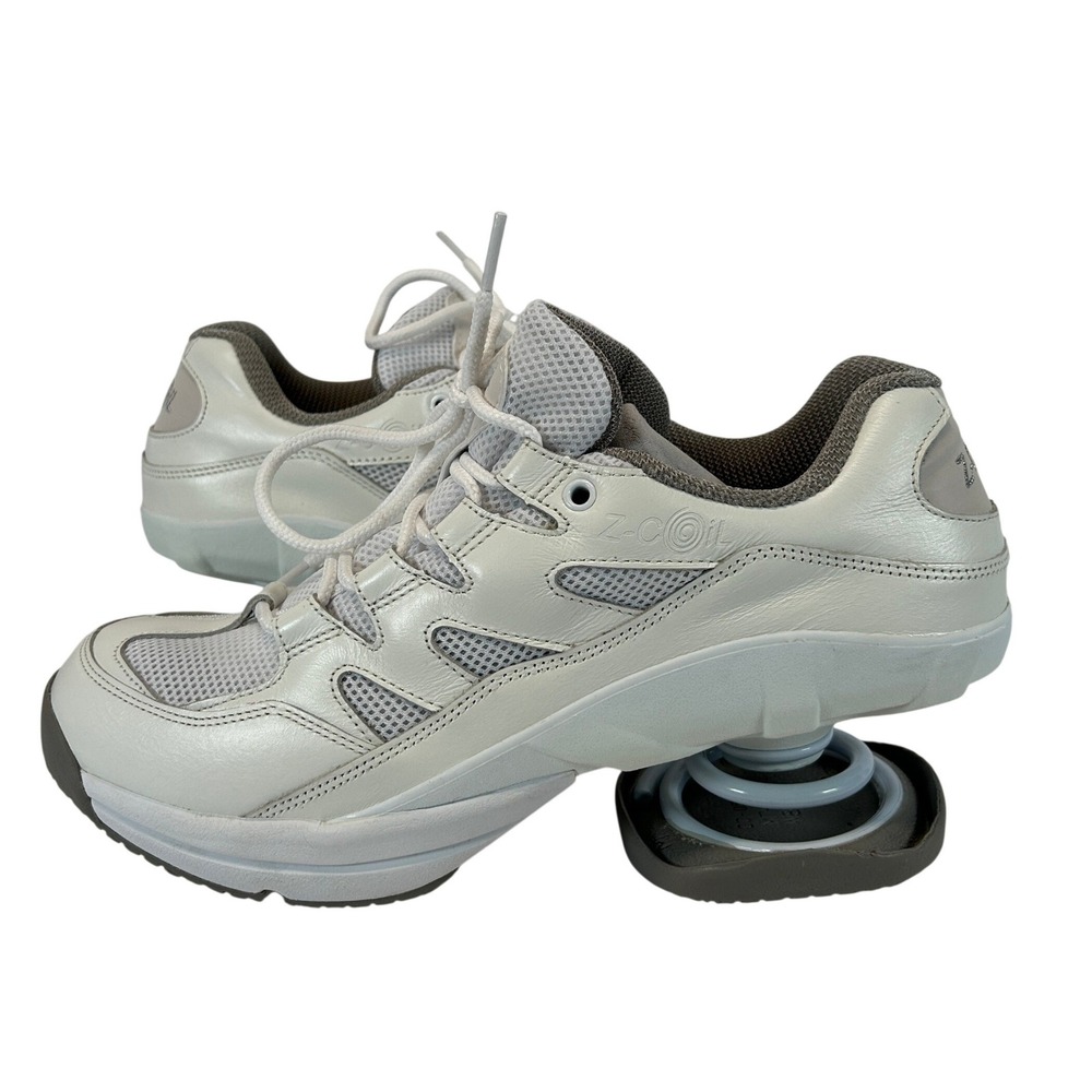 Z-Coil Freedom Classic-SR White Grey Spring Orthopedic Shoes Womens 10